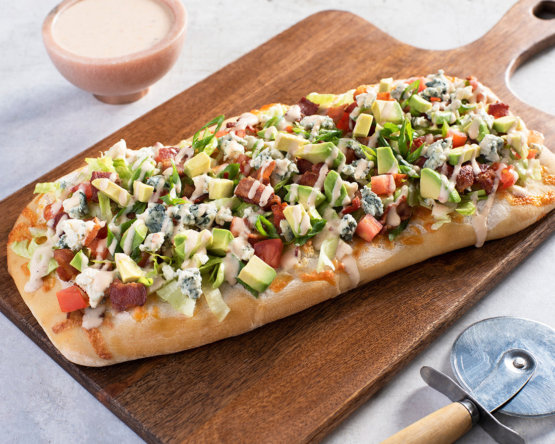 Walden Farms BLTA Flatbread with Bacon Ranch Dressing Recipe