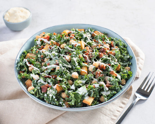 Kale and Chickpea Caesar