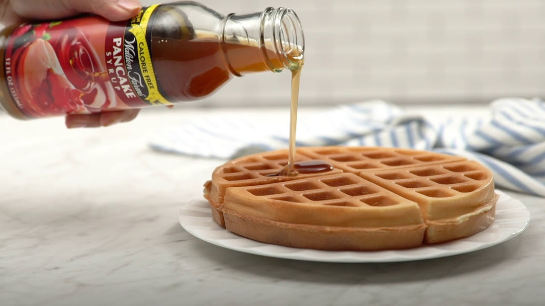 Pancake Syrup over Waffles
