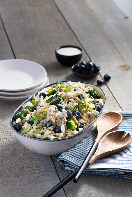 Walden Farms Roasted Broccoli and Blueberry Orzo Salad Recipe