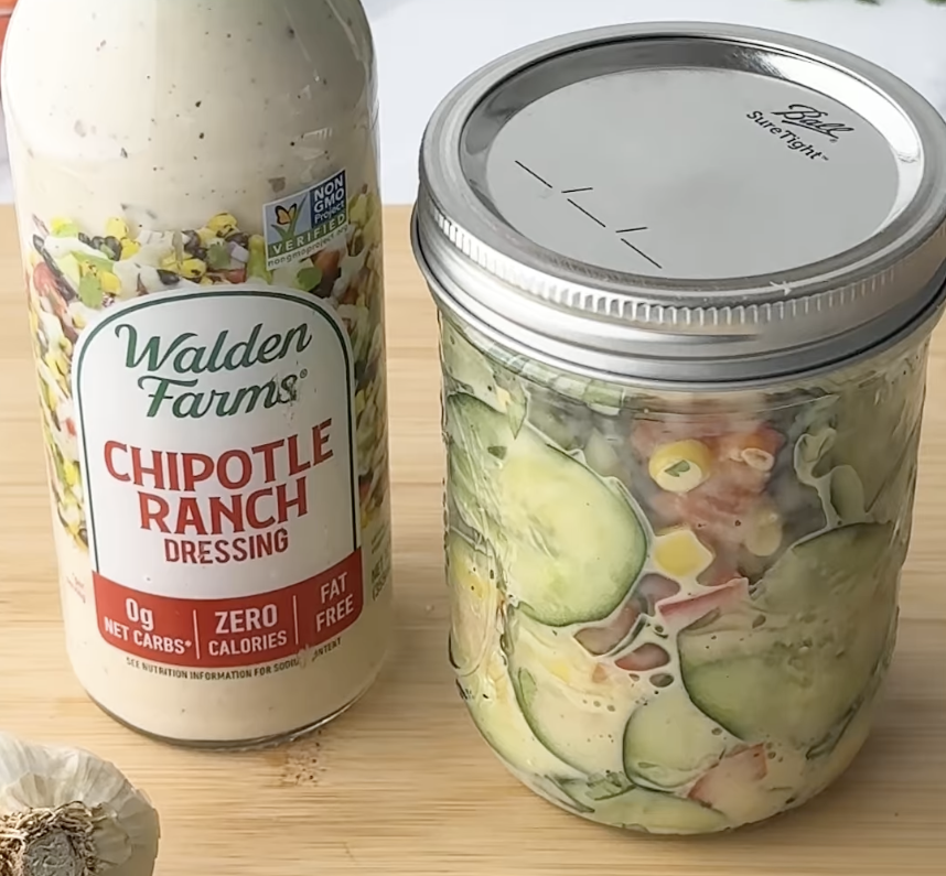Viral Cucumber Salad with a Walden Farms Twist