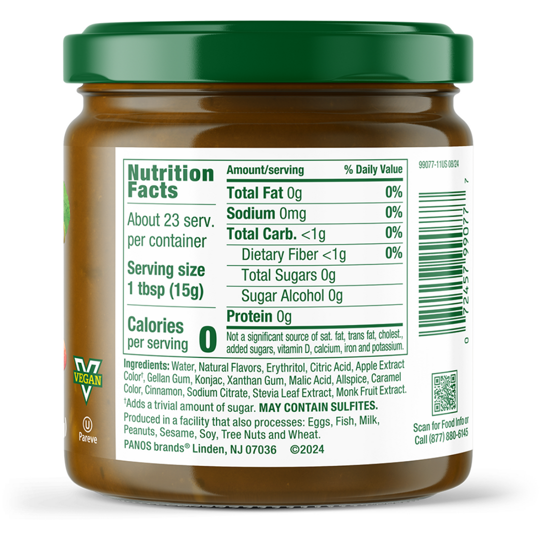 Apple Butter Fruit Spread nutrition facts panel