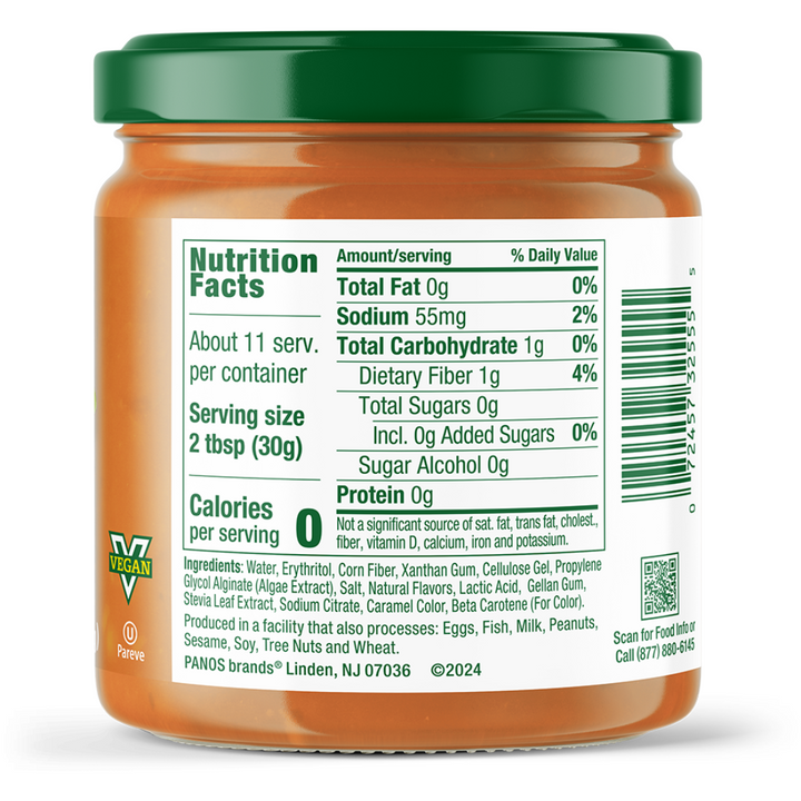 Caramel Dessert Dip nutrition facts panel
