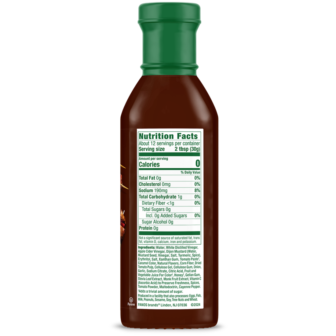 Honey BBQ Sauce Bottle Nutrition Panel