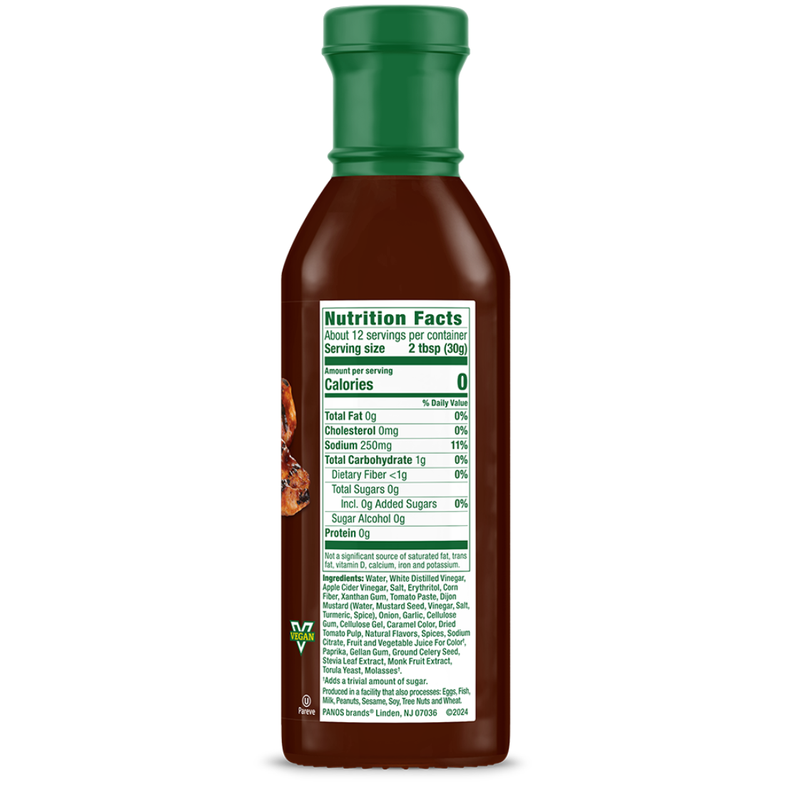 Original BBQ Sauce Bottle Nutrition Panel