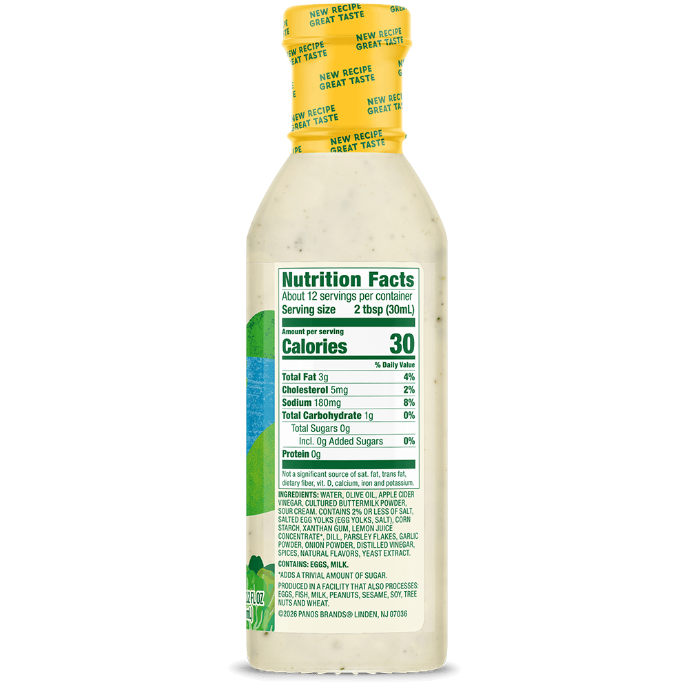 A bottle of Great Value skim milk with a yellow cap and a white label showing the Nutrition Facts panel, isolated on a black background.