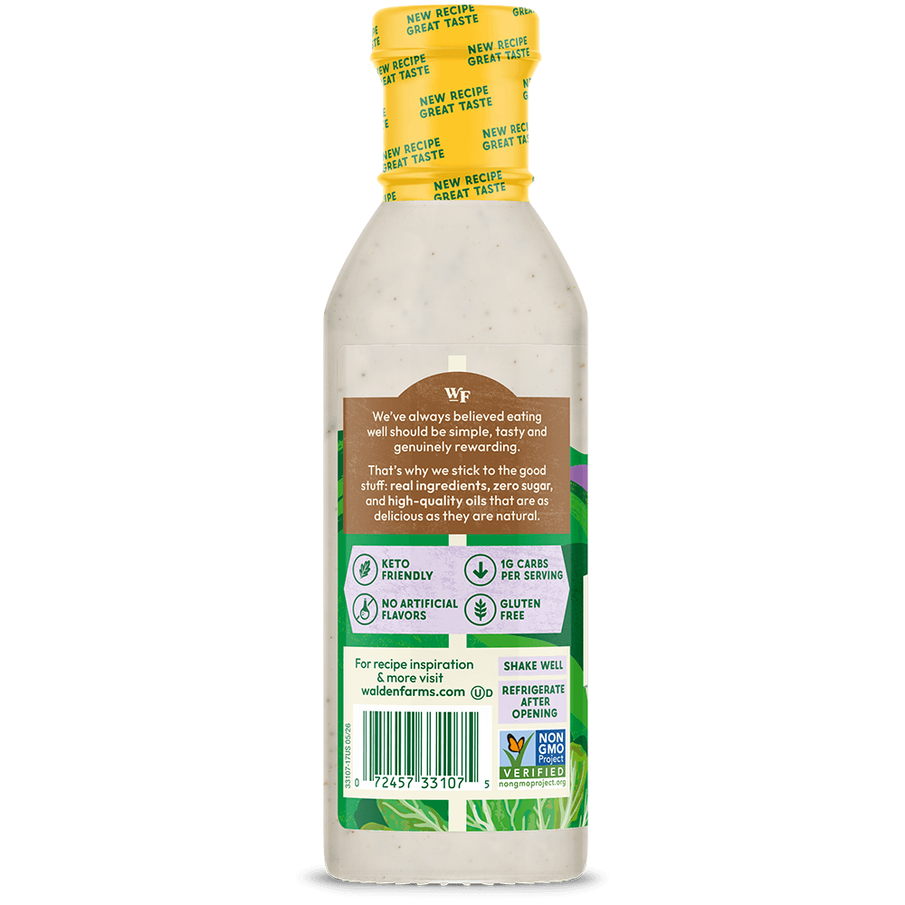 Back view of a white bottle of watermelon oil with a yellow cap, featuring a detailed label with nutritional facts, a barcode, and marketing text on a black background.