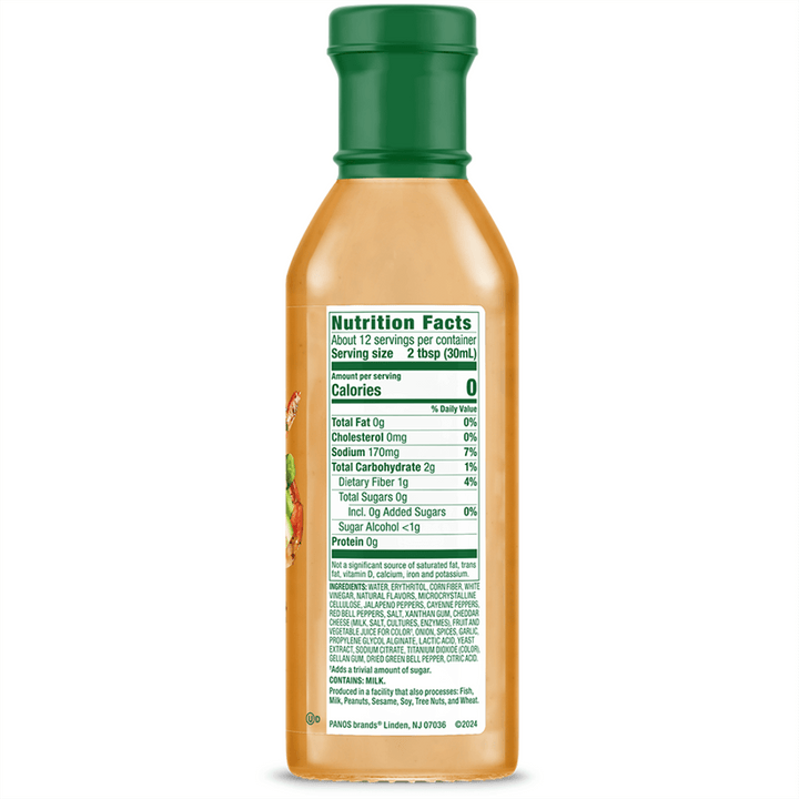 Kick'N Cajun Dressing & Dip bottle Nutrition Facts